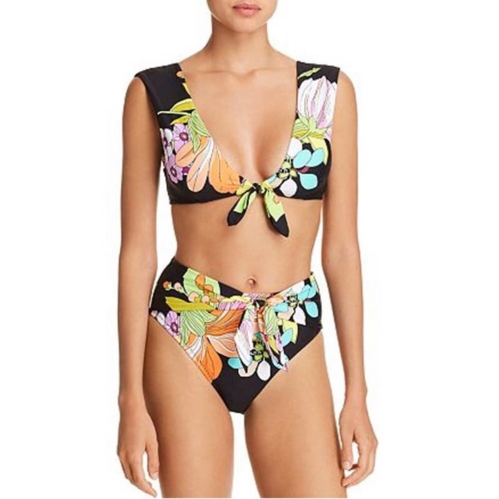 NWT! Trina Turk Bouquet Floral Print Bikini Set Size 8